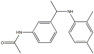 N-(3-{1-[(2,4-dimethylphenyl)amino]ethyl}phenyl)acetamide Structure