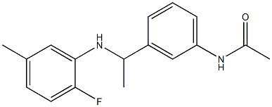 N-(3-{1-[(2-fluoro-5-methylphenyl)amino]ethyl}phenyl)acetamide