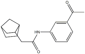 N-(3-acetylphenyl)-2-bicyclo[2.2.1]hept-2-ylacetamide Structure