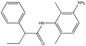 N-(3-amino-2,6-dimethylphenyl)-2-phenylbutanamide Struktur