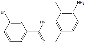 N-(3-amino-2,6-dimethylphenyl)-3-bromobenzamide 化学構造式