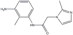 N-(3-amino-2-methylphenyl)-2-(2-methyl-1H-imidazol-1-yl)acetamide Structure