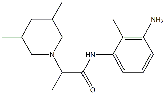 N-(3-amino-2-methylphenyl)-2-(3,5-dimethylpiperidin-1-yl)propanamide Struktur