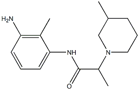 N-(3-amino-2-methylphenyl)-2-(3-methylpiperidin-1-yl)propanamide Struktur