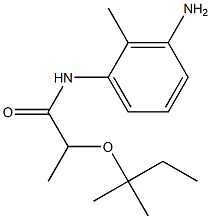 N-(3-amino-2-methylphenyl)-2-[(2-methylbutan-2-yl)oxy]propanamide Structure