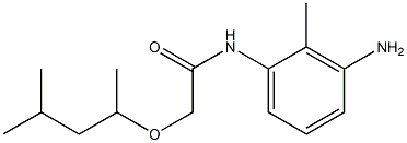 N-(3-amino-2-methylphenyl)-2-[(4-methylpentan-2-yl)oxy]acetamide Struktur