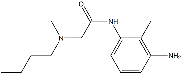 N-(3-amino-2-methylphenyl)-2-[butyl(methyl)amino]acetamide Struktur