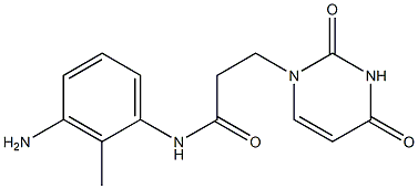 N-(3-amino-2-methylphenyl)-3-(2,4-dioxo-1,2,3,4-tetrahydropyrimidin-1-yl)propanamide,,结构式