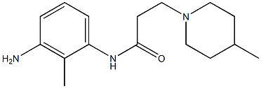 N-(3-amino-2-methylphenyl)-3-(4-methylpiperidin-1-yl)propanamide Struktur