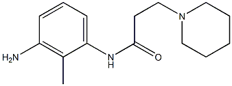 N-(3-amino-2-methylphenyl)-3-piperidin-1-ylpropanamide 结构式