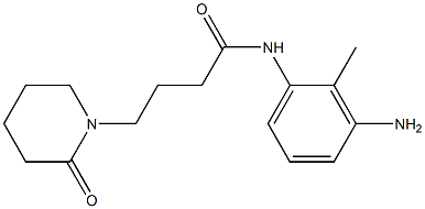 N-(3-amino-2-methylphenyl)-4-(2-oxopiperidin-1-yl)butanamide 化学構造式