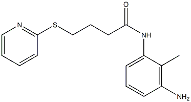 N-(3-amino-2-methylphenyl)-4-(pyridin-2-ylsulfanyl)butanamide Struktur