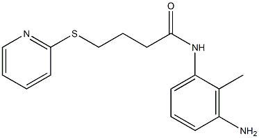 N-(3-amino-2-methylphenyl)-4-(pyridin-2-ylsulfanyl)butanamide