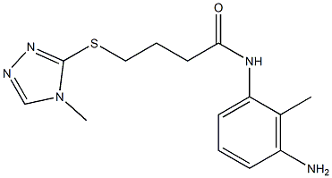 N-(3-amino-2-methylphenyl)-4-[(4-methyl-4H-1,2,4-triazol-3-yl)sulfanyl]butanamide