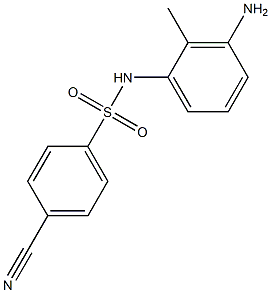  N-(3-amino-2-methylphenyl)-4-cyanobenzene-1-sulfonamide