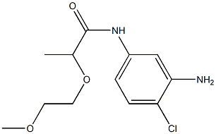 N-(3-amino-4-chlorophenyl)-2-(2-methoxyethoxy)propanamide 化学構造式