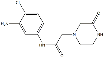 N-(3-amino-4-chlorophenyl)-2-(3-oxopiperazin-1-yl)acetamide