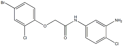 N-(3-amino-4-chlorophenyl)-2-(4-bromo-2-chlorophenoxy)acetamide Structure