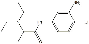 N-(3-amino-4-chlorophenyl)-2-(diethylamino)propanamide,,结构式