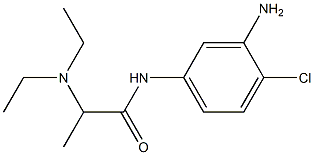 N-(3-amino-4-chlorophenyl)-2-(diethylamino)propanamide 结构式