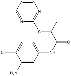 N-(3-amino-4-chlorophenyl)-2-(pyrimidin-2-ylsulfanyl)propanamide