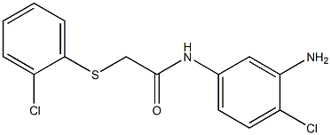 N-(3-amino-4-chlorophenyl)-2-[(2-chlorophenyl)sulfanyl]acetamide