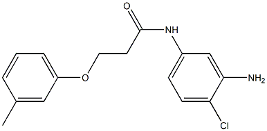 N-(3-amino-4-chlorophenyl)-3-(3-methylphenoxy)propanamide,,结构式