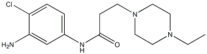 N-(3-amino-4-chlorophenyl)-3-(4-ethylpiperazin-1-yl)propanamide Structure