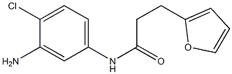 N-(3-amino-4-chlorophenyl)-3-(furan-2-yl)propanamide,,结构式