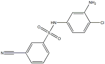  N-(3-amino-4-chlorophenyl)-3-cyanobenzene-1-sulfonamide