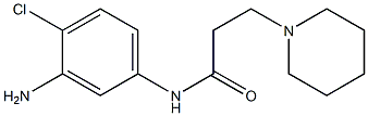 N-(3-amino-4-chlorophenyl)-3-piperidin-1-ylpropanamide Struktur