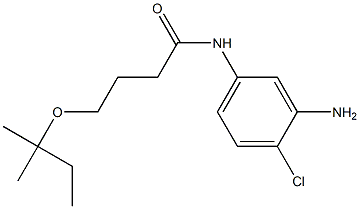 N-(3-amino-4-chlorophenyl)-4-[(2-methylbutan-2-yl)oxy]butanamide 化学構造式