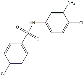 N-(3-amino-4-chlorophenyl)-4-chlorobenzene-1-sulfonamide Struktur