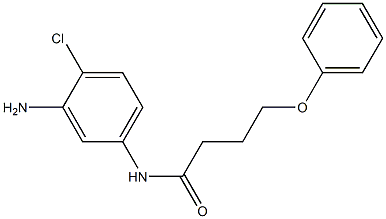 N-(3-amino-4-chlorophenyl)-4-phenoxybutanamide 化学構造式