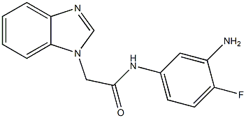 N-(3-amino-4-fluorophenyl)-2-(1H-benzimidazol-1-yl)acetamide