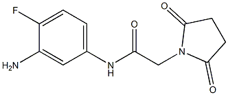 N-(3-amino-4-fluorophenyl)-2-(2,5-dioxopyrrolidin-1-yl)acetamide 结构式