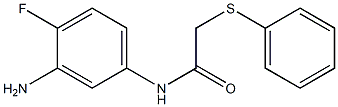 N-(3-amino-4-fluorophenyl)-2-(phenylsulfanyl)acetamide Struktur