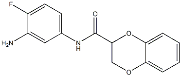  N-(3-amino-4-fluorophenyl)-2,3-dihydro-1,4-benzodioxine-2-carboxamide