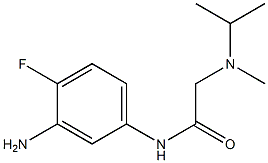 N-(3-amino-4-fluorophenyl)-2-[isopropyl(methyl)amino]acetamide Structure