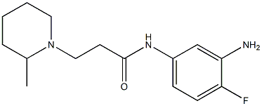 N-(3-amino-4-fluorophenyl)-3-(2-methylpiperidin-1-yl)propanamide