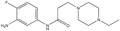 N-(3-amino-4-fluorophenyl)-3-(4-ethylpiperazin-1-yl)propanamide Structure