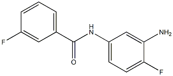 N-(3-amino-4-fluorophenyl)-3-fluorobenzamide 结构式