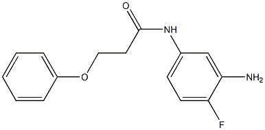 N-(3-amino-4-fluorophenyl)-3-phenoxypropanamide Struktur