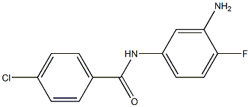 N-(3-amino-4-fluorophenyl)-4-chlorobenzamide 结构式