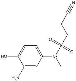 N-(3-amino-4-hydroxyphenyl)-2-cyano-N-methylethane-1-sulfonamido Structure