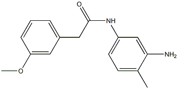 N-(3-amino-4-methylphenyl)-2-(3-methoxyphenyl)acetamide Struktur