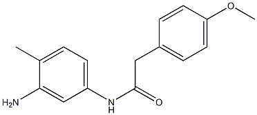 N-(3-amino-4-methylphenyl)-2-(4-methoxyphenyl)acetamide Structure