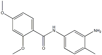 N-(3-amino-4-methylphenyl)-2,4-dimethoxybenzamide 结构式
