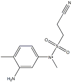 N-(3-amino-4-methylphenyl)-2-cyano-N-methylethane-1-sulfonamido Struktur