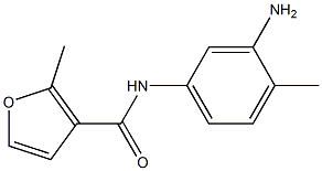 N-(3-amino-4-methylphenyl)-2-methyl-3-furamide 结构式